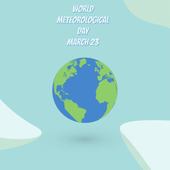 World Meteorological Day Vector Illustration, Simple design, suitable for any Poster, Background. eps 10