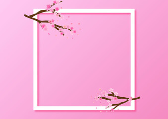 桜 桜吹雪 金 春 ピンク アブストラクト 背景 壁紙 Wall Mural Ontamaudon