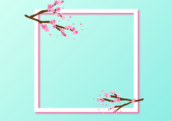 桜 桜吹雪 春 ピンク アブストラクト 背景 壁紙 Wall Mural Ontamaudon