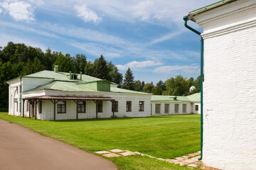 Service houses in in the Serednikovo estate in the Moscow region, a park-manor ensemble of the end...