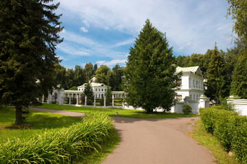 Serednikovo manor in classical style in the Moscow region, a park-manor ensemble of the end of the XVIII - beginning of the XIX century.