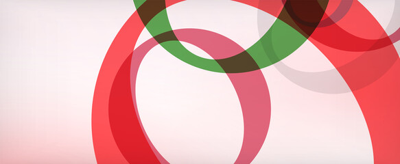 Ring geometric shapes, o letter repetition wallpaper. Abstract background for business or technology presentations, internet posters or web brochure covers