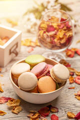 Delicious french macaroons