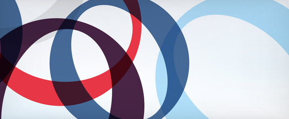 Ring geometric shapes, o letter repetition wallpaper. Abstract background for business or technology presentations, internet posters or web brochure covers