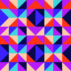 olor pop art geometric seamless ornament