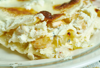 Crab lasagne