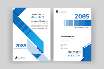 Corporate book cover design template. Brochure  template.