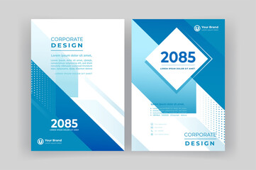 Corporate book cover design template. Brochure  template.