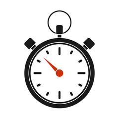 Stopwatch icon on a white background. Illustration