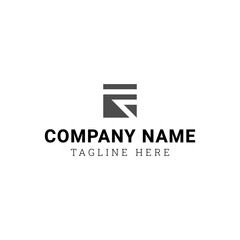 Simple abstract R letter logo design in a box, good enough for businesses with the initials R