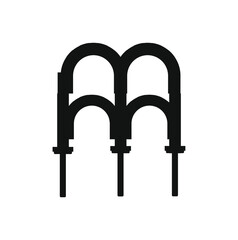 vector icon, arches of mosque of cordoba
