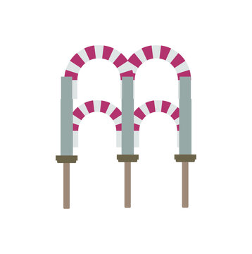 vector icon, arches of mosque of cordoba