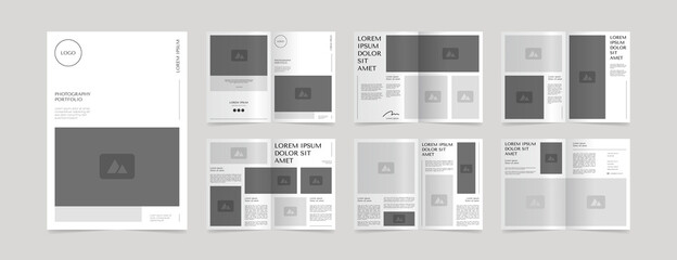 simple photography portfolio layout design template
