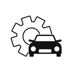 Car service sign. Car repair logo.