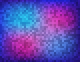 Vector abstract background of colored glowing dots, template for your design, wallpaper