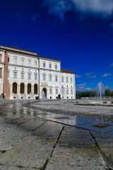 Fototapeta premium VENARIA REALE, ITALY - APRIL 28 2016: The Palace of Venaria (Reggia di Venaria Reale) is one of the Residences of the Royal House of Savoy, included in the UNESCO Heritage List in 1997.