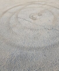 Fototapeta na wymiar stone on the sand