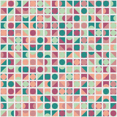 Abstract Geometric Pattern generative computational art illustration