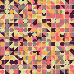Abstract Geometric Pattern generative computational art illustration