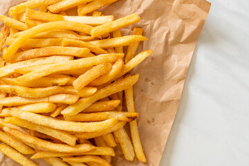 French fries with sour cream and ketchup