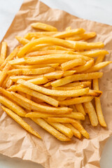 French fries with sour cream and ketchup