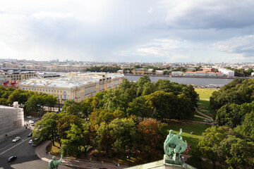 view from the roof to St. Petersburg