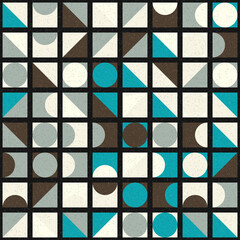 Abstract Geometric Pattern generative computational art illustration