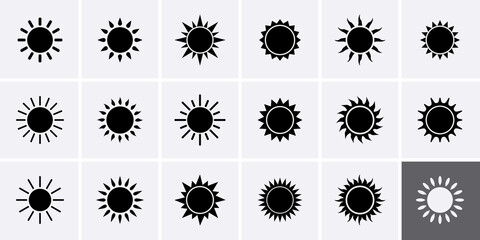 Sun Icons set.