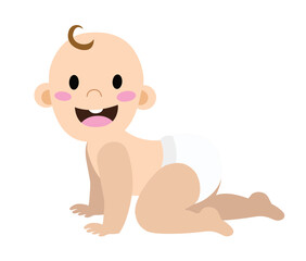 crawling baby