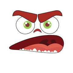 angry face