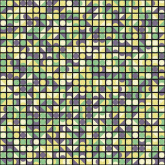 Fototapeta premium Abstract Geometric Pattern generative computational art illustration