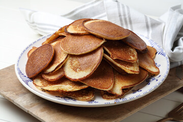 Homemade durum and yoghurt pancakes