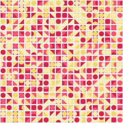 Abstract Geometric Pattern generative computational art illustration