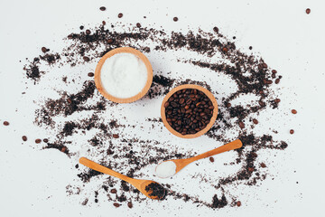 Natural organic coffee body scrub ingredients