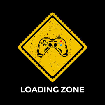 Game zone - Gaming zone - Loading zone vector illustration
