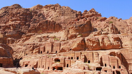 Fassadenstraße in Petra, Jordanien