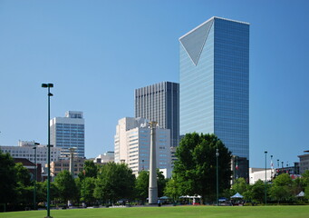 Fototapeta na wymiar Panorama der Downtown von Atlanta, Georgia