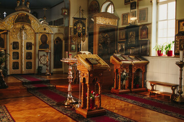 Fototapeta na wymiar interior of the church