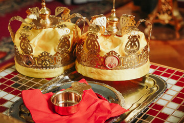 Christian church. Church wedding. The sacrament of the church. Religion 