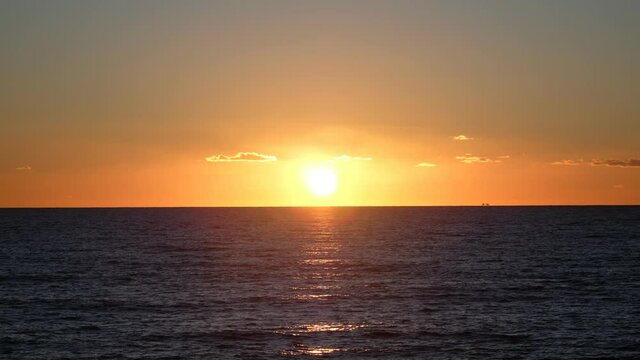 Sunset on the beach in Ladispoli