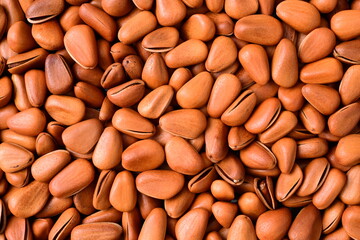 Pine nuts background 