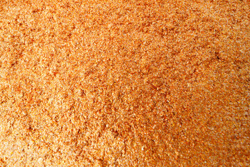 Bright shimmer make-up pressed eyeshadows texture close up