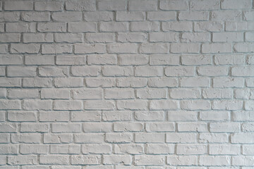 White cream brick wall background texture in a house or in an office building