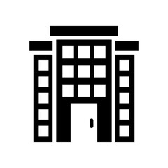 Estate building vector solid icon style illustration. EPS 10 