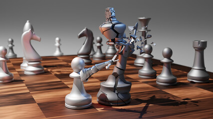 chess board game king win victory defeat lose strike wallpaper