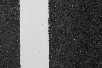 Fototapeta premium Asphalt road with white line