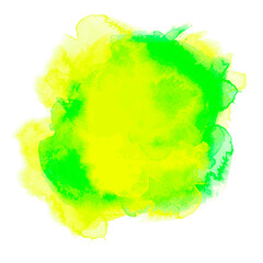 Watercolor Background - green yellow - 5