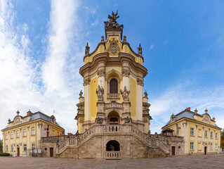 Lviv. Cathedral of St. George on a sunny day.