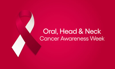 Vector illustration on the theme of Oral, head and neck cancer awareness week observed each year in April.