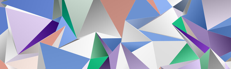 3d Triangles, abstract  background. Design wallpaper.